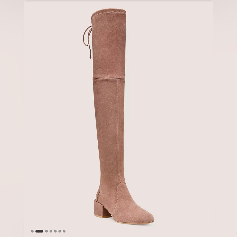 Brand new Stuart Weitzman over the knee boots, nude